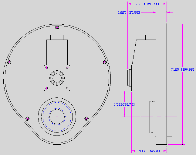 Drawing of the filter wheel